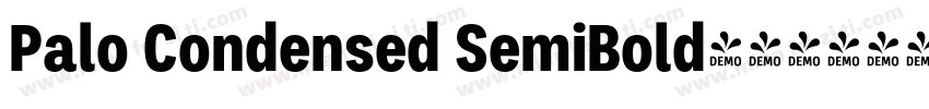 Palo Condensed SemiBold字体转换